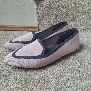 NWOT BIRDIES The Blackbird In Antique Pink Slip On Pointed Toe Womens 9